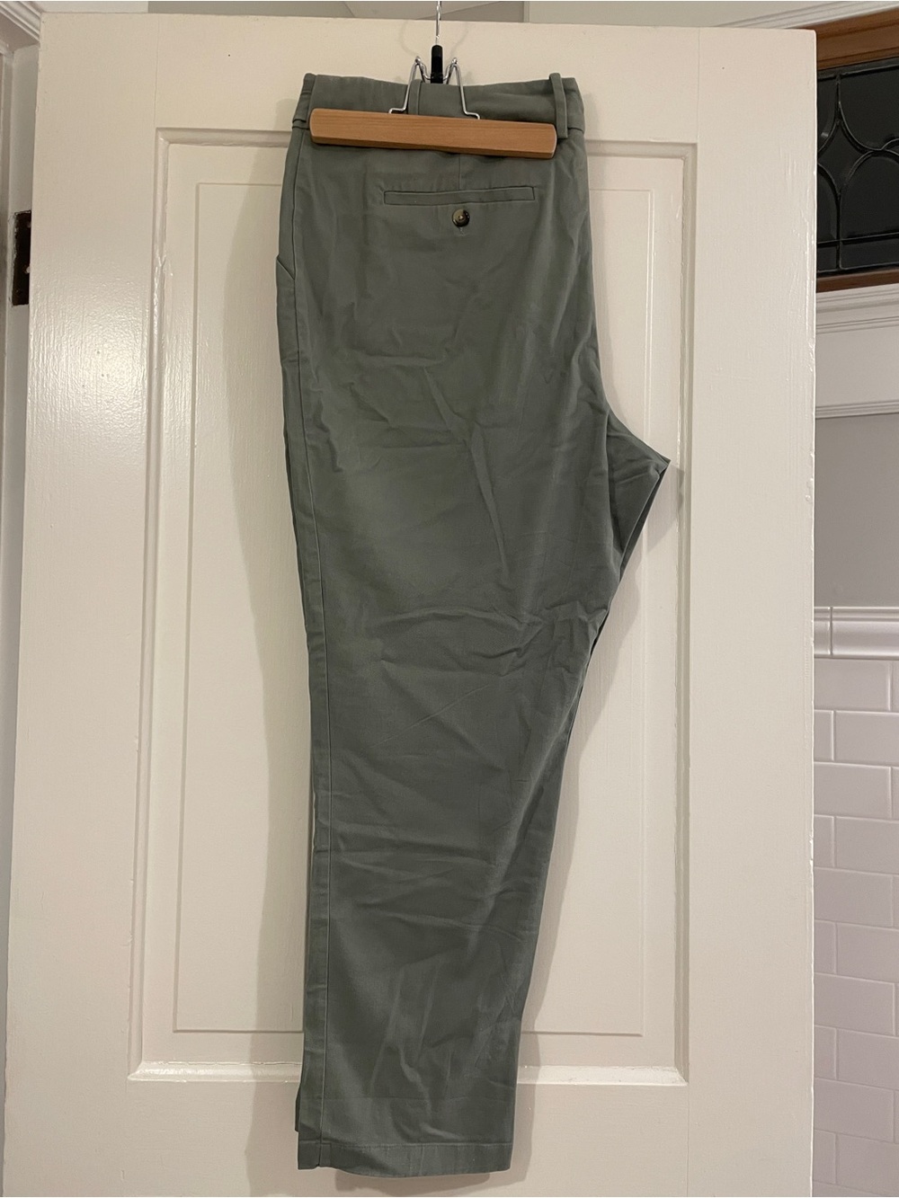Ava & Viv Sage Green Straight Chino Pants